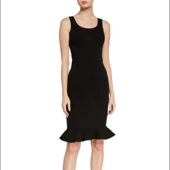 Boston Proper Dresses & Skirts - Boston Proper Black Sleeveless Dress Ruffle Hem Small